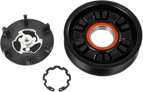 Vista 15 de CCIYU Embrague del compresor de aire acondicionado 2016-2018 para Fiat 500X 2.4L 2015-2021 para Jeep Renegade 2.4L AC Compresor para automóvil