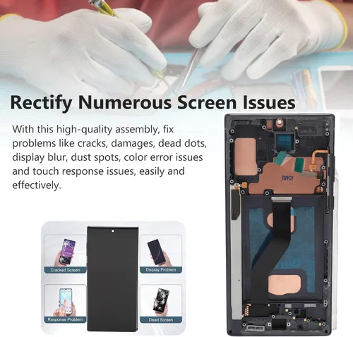 Vista 6 de Pantalla LCD digitalizadora para Galaxy Note 10 Plus, pantalla LCD táctil para Galaxy Note 10 Plus 0.18 oz, n975 n975U n975W n975F n975 DS, 6.8