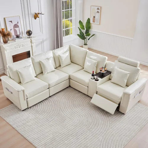 Vista 49 de RARZOE Módulo de Reposabrazos para Sofá Seccional Modular, Reposabrazos de Pana Módulo de Sofá Modular Parte Lateral para Sala de Estar Sofá