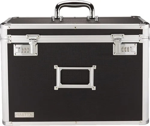 Vista 11 de Vaultz Caja Organizadora de Almacenamiento de Archivos - 14 x 7 x 12.19 Pulgadas Tamaño Carta, Contenedores de Almacenamiento Portátiles con Bloqueo
