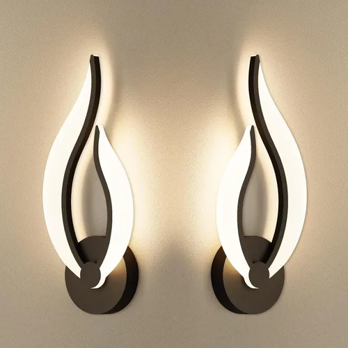 Vista 12 de Apliques de Pared Modernos con Conexión Directa, Ajuste de Brillo Sin Escalas del 10%-100%, 7W, LED de Acrílico, Luz de Pared Adecuada para Sala
