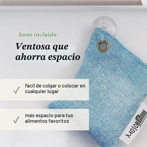 Vista 7 de Bolsa purificadora de aire, 2.64 onzas, de la marca Moso Natural, Azul, 2