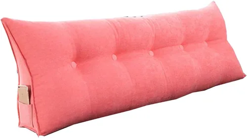 Vista 18 de Almohada de cuña para pared de cama, cabecera de almohada de respaldo de cama, almohada de lectura triangular grande, con funda extraíble
