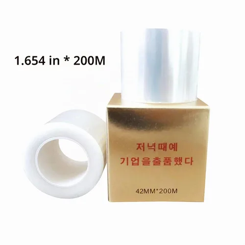 Vista 3 de Rollo de cinta de plástico desechable para tatuaje de cejas, 4 unidades, 1.654 in x 656.2 ft