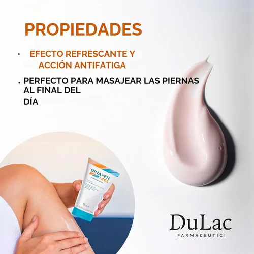Vista 5 de Dulac - Dinaven Legs, Crema de gel refrescante para el cuidado diario