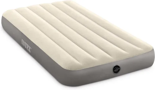 Vista 6 de Intex 64101E Dura-Beam Standard Series Colchón inflable de una sola altura, con válvulas extra anchas 2 en 1, soporta hasta 300 libras