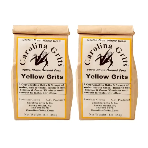 Vista 14 de Carolina Grits Company Sémola Blanca de Carolina Molida Tradicionalmente en Piedra, Grano Entero, Sin Gluten y Sin OMG (Blanco, 1 Paquete (16 onzas))