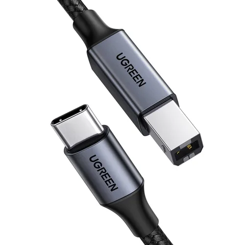 Vista 10 de UGREEN Cable de impresora USB C de 3 pies, cable USB B a C de nailon para MacBook Pro/Air, cable MIDI compatible con teclado MIDI, DAC, controlador