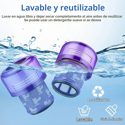 Vista 6 de Paquete de 2 filtros HEPA de repuesto para aspiradora Dyson V11 Outsize, V11 Outsize Origin, Outsize, Outsize Plus, Outsize +, Absolute Extra, SV16