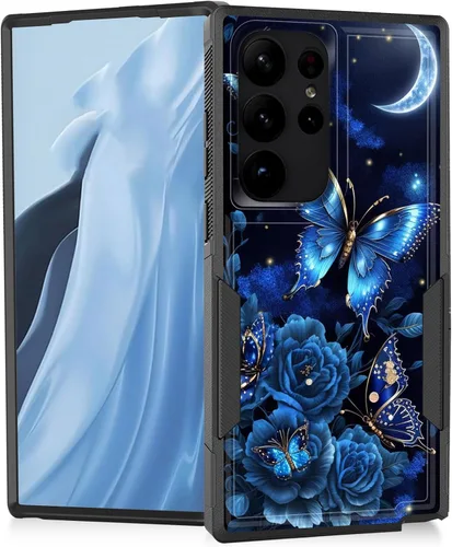 Vista 32 de Funda para Galaxy A14 5G, resistente de doble capa híbrida de policarbonato duro, goma suave, a prueba de golpes, funda protectora resistente