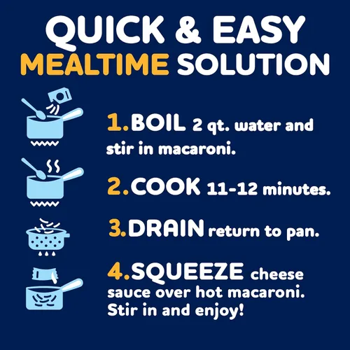 Vista 4 de Kraft Deluxe Mac y queso, 1 caja, para cenar o cenar fácilmente, sabor original de queso cheddar, sin tintes ni sabores artificiales, 14 onzas