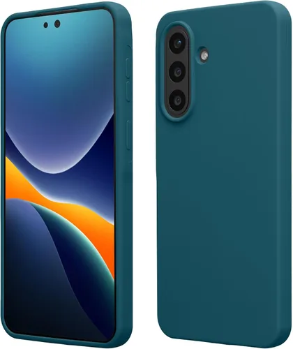Vista 263 de kwmobile Funda Compatible con Samsung Galaxy A14 5G - Funda de teléfono de TPU y silicona con acabado suave - Verde Lima