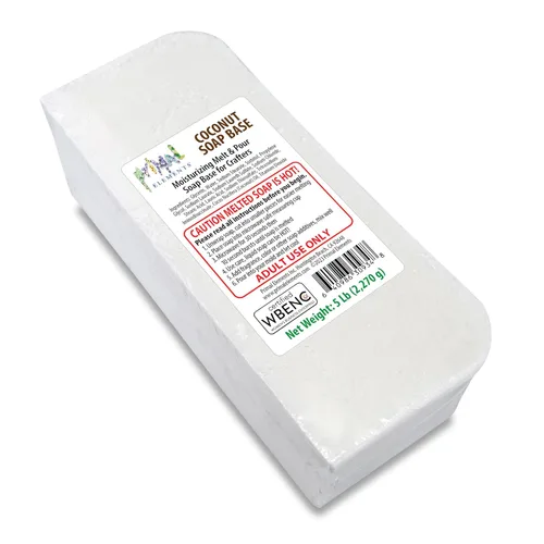 Vista 28 de Primal Elements Base de jabón de aloe – Base de jabón hidratante para derretir y verter glicerina para manualidades y hacer jabón, fácil de cortar