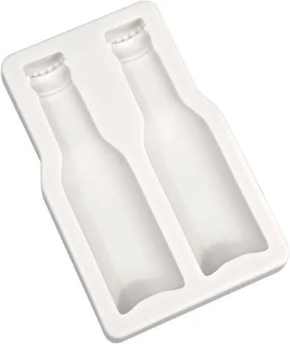 Vista 4 de Molde de silicona en forma de botella de cerveza, molde de fondant, molde de chocolate, pastel de bricolaje, molde de postre para hornear, hogar