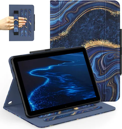 Vista 8 de Grifobes - Funda para Fire HD 8/8 Plus de piel sintética de 12ª/10ª generación Fire HD 8/8 Plus Premium PU Leather Folio Auto Wake/Sleep Cover with