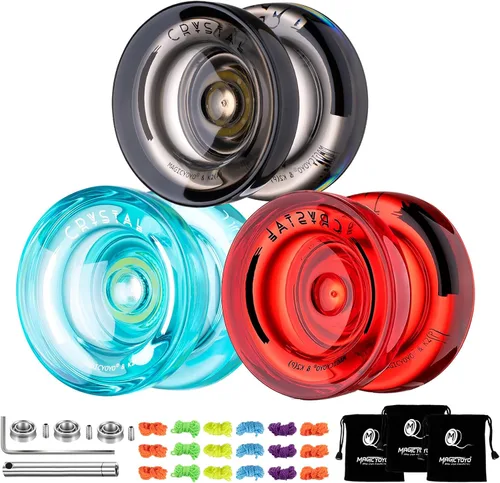 Vista 13 de MAGICYOYO K2 Responsive Yoyos para niños de 8 a 12 años, paquete de yoyo profesional de doble función con función de giro de dedo, yoyo profesional