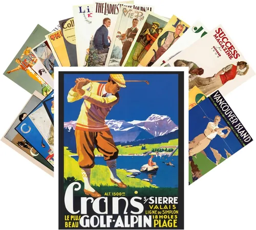 Vista 4 de Postales Vintage 24 piezas Ferrocarriles Británicos Vintage Viajes Carteles Anuncios Eight