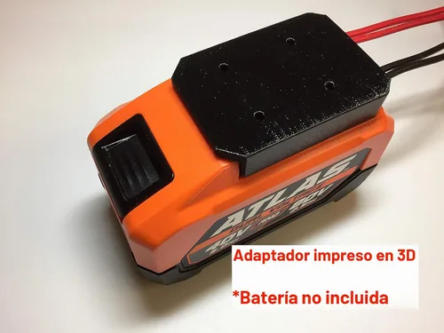 Vista 3 de ADAPTADOR DE BATERÍA para ATLAS 40V O 80V CONECTOR COMPATIBLE 12 CABLE DE AUMENTO MONTABLES Negro