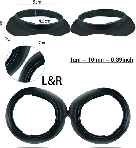 Vista 3 de Lens Protector Accessories Glasses Spacer Anti-Scratch Ring Prevent Myopia Glasses from Scratching Compatible with OculusMeta Quest3