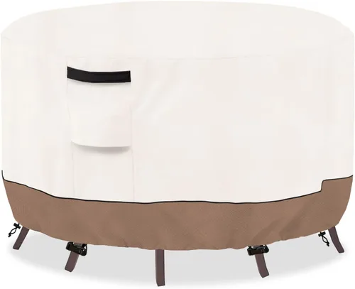 Vista 11 de Funda rectangular para mesa de exterior, impermeable, resistente, para muebles de patio, funda rectangular para mesa de comedor al aire libre, 60
