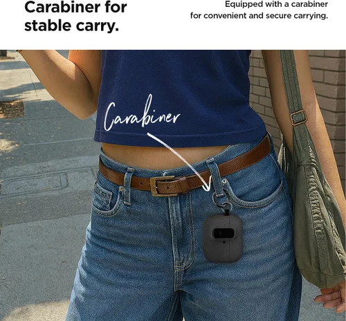 Vista 8 de VRS Design Modern Lock - Funda para Apple AirPods Pro de 3ª generación (2025), estilo protector elegante con seguridad de bloqueo compatible
