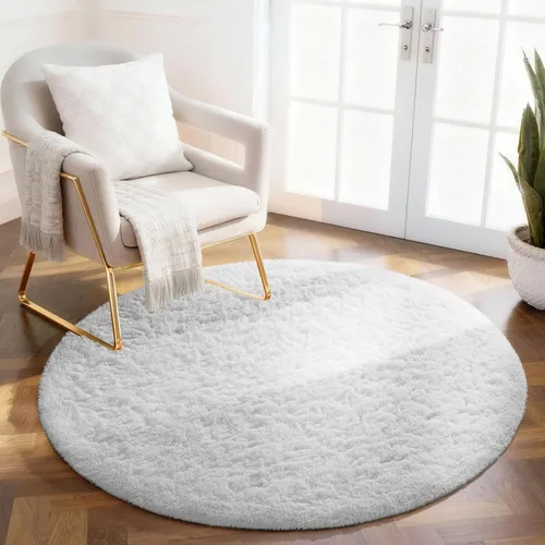 Vista 180 de Ophanie - Alfombras para sala de estar, antideslizante y suave, de felpa grandes y peludas para dormitorio, peludas para niños y niñas, decoración