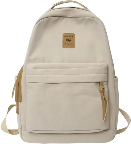 Vista 3 de Sumleno Preppy - Mochilas estéticas para mujeres y hombres, bonita mochila de viaje para laptop, mochila casual para mochilas universitarias, Negro