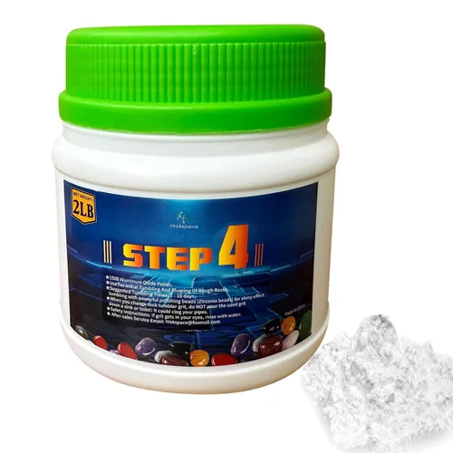 Vista 9 de 8 libras de medio abrasivo para tambor, óxido de aluminio fino 1500 para pulir, paso 4 para pulir piedras, medio abrasivo para pulir rocas, funciona