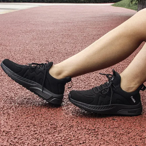 Vista 6 de Feethit Tenis de correr para mujer, ligeros, antideslizantes, cómodos, a la moda