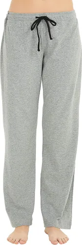 Vista 16 de U2SKIIN Pantalones de pijama para mujer, suaves, de algodón, cómodos, para dormir, para mujer Negro