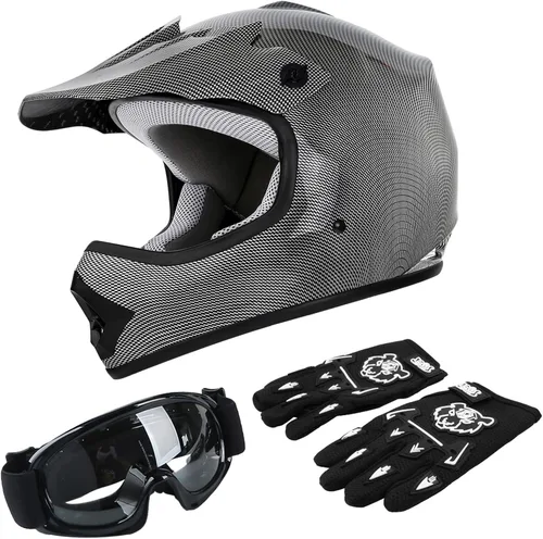 Vista 28 de TCT-MOTORPARTS DOT - Casco de motocross para niños y jóvenes, casco de cara completa para motocross, ATV, todoterreno, casco de cuatro ruedas