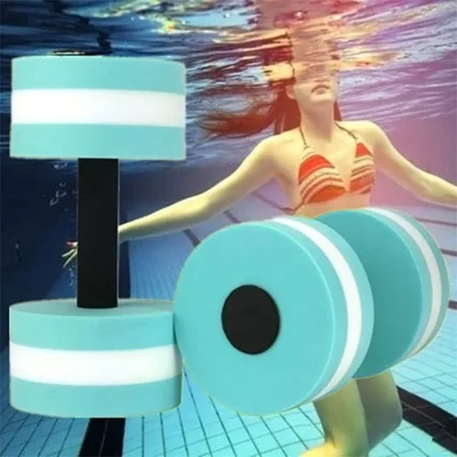 Vista 3 de Water Dumbbells - Set of 2 Aquatic Exercise Dumbell, Aqua Dumbbells for Water Aerobics, EVA Foam Dumbbells Pool Resistance Water Fitness Equipment