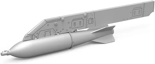Vista 2 de SSMODEL Yao's Studio LY32720 1/32 Kit de actualización Piezas Francia Mirage2000 Llevar arma 551.2 lbs Tipo 25 Bomba 5pcs