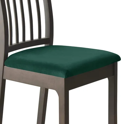 Vista 10 de Fundas de asiento de terciopelo para silla, fundas de asiento suaves y elásticas para comedor y cocina, protector de asiento de silla extraíble