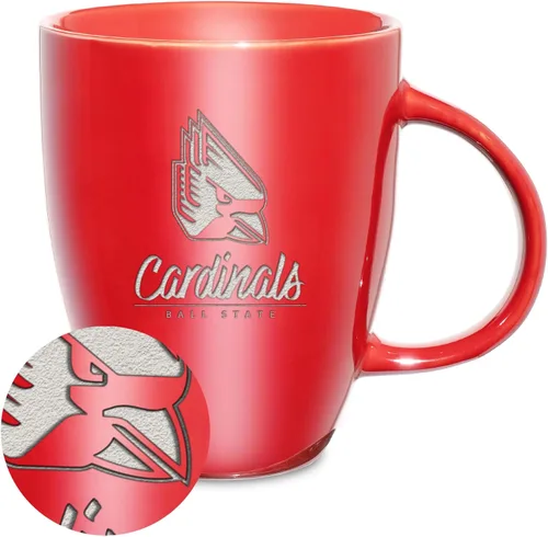 Vista 11 de Rico Industries - Taza de lustre cerámico con grabado láser de la NCAA de 18oz - Café-Té
