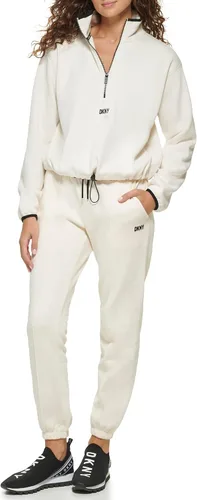 Vista 3 de DKNY Womens Sport Half Zip Sweater Fleece Jacket