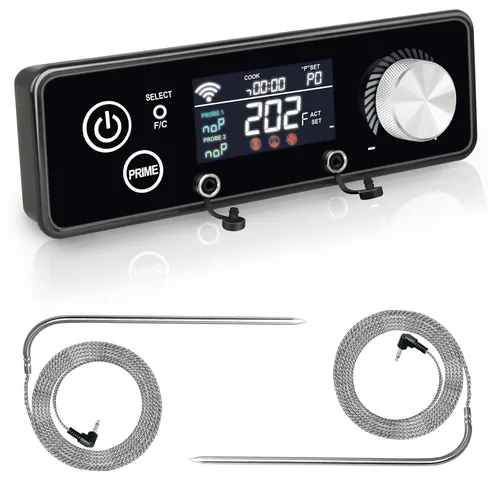 Vista 11 de Controlador WiFi para Fumador de Pellet Vertical Serie 3 4 5 7 de Pit Boss Panel de Control de Termostato con Sonda de Temperatura Tablero