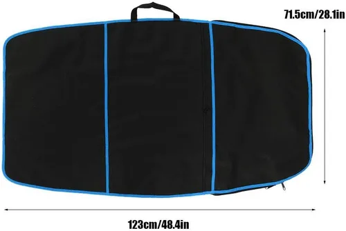 Vista 5 de Bolsa para tabla de surf, cubierta de tabla de surf, bolsa de transporte de poliéster, accesorio de surf, bolsa protectora para tabla de surf, 48.4