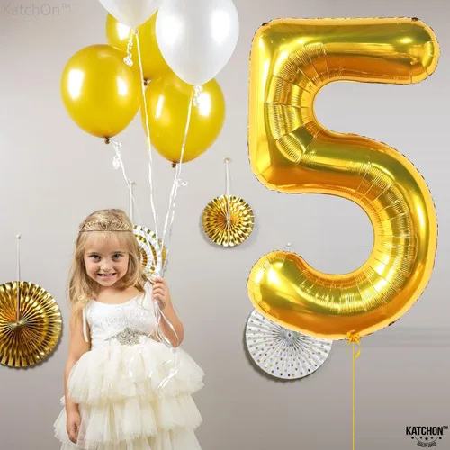Vista 1099 de KatchOn Globo negro del número 1 de 40 pulgadas, globo de feliz cumpleaños Large Mylar Number One Balloon for 1st Birthday Decorations, Foil