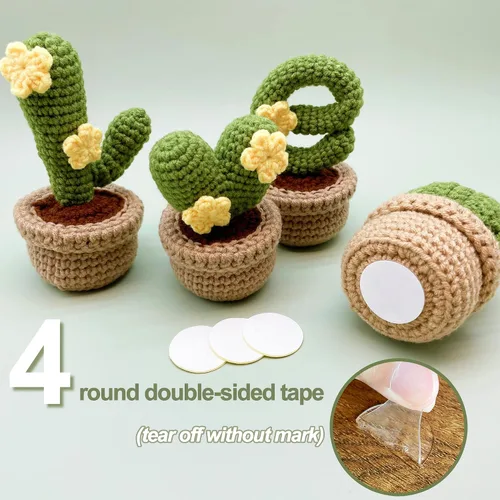 Vista 4 de Lily's Lyric Kit de ganchillo y manualidades Cactus Love Tutorial en video paso a paso para adultos adolescentes Idea de regalo