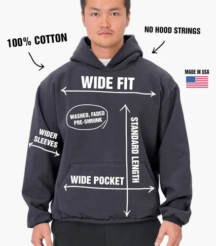 Vista 4 de U.S.A. Made German Wirehaired Pointer 100% Cotton Hoodie LA Apparel