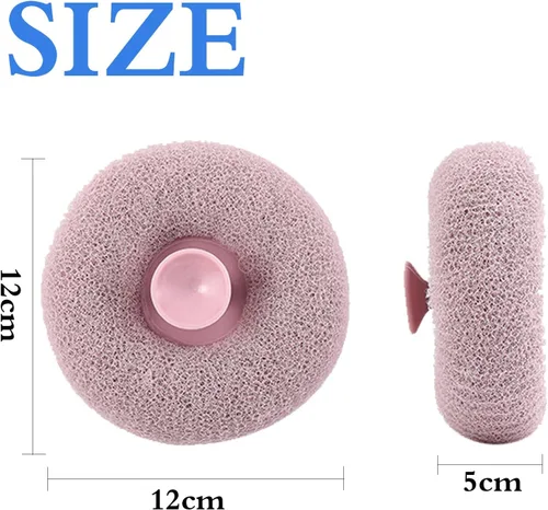 Vista 2 de 4 cepillos de ducha exfoliantes, cepillo de limpieza de esponja de baño súper suave, cepillo de limpieza de esponja de baño exfoliante para masaje