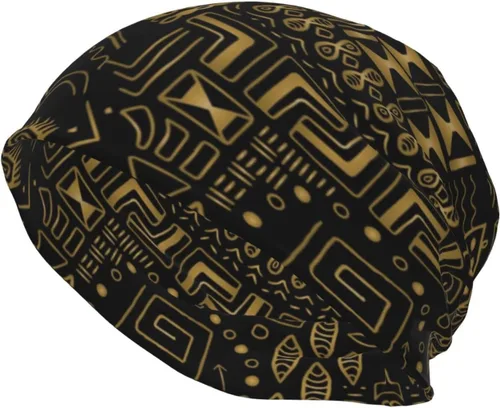 Vista 27 de Gorro africano holgado de invierno, gorro de punto casual para hombres y mujeres