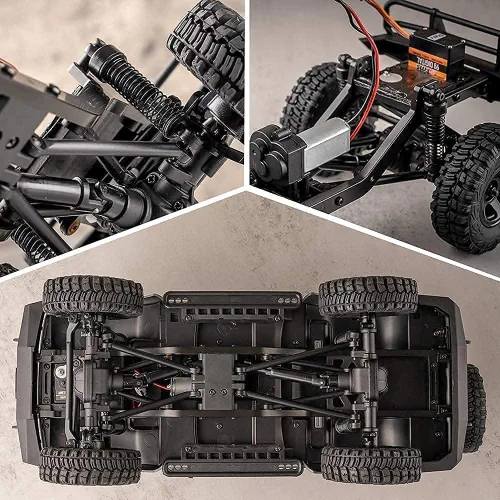 Vista 4 de Fms FCX18S 1/18 Land Cruiser LC80 S RC Rock Crawler Scale Katana Toyota RC Car 2.4Ghz 4WD Off-Road Impermeable RC Truck Vehículo RTR All Terrains