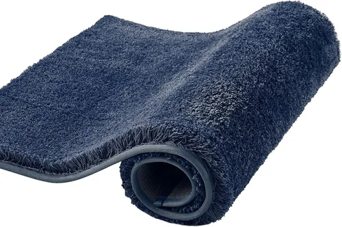 Vista 9 de CozeCube Tapetes de baño circulares de vellón para baño, esponjosos, absorbentes, de microfibra de secado rápido, antideslizantes, lavables