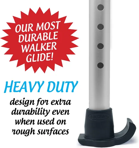 Vista 6 de DuraSki - Esquís Walker Glide extra duraderos para tubos de 1 1/8 pulgadas (negro)