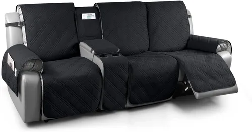 Vista 21 de TAOCOCO - Funda impermeable para sofá biplaza reclinable con consola central, 2 plazas