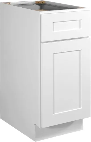 Vista 28 de Design House Brookings - Armario de cocina con base sin ensamblar, 9 pulgadas de ancho x 24 pulgadas de profundidad x 34.5 pulgadas de alto, marrón