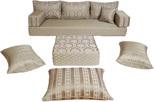 Vista 14 de arabicsofa Sofá de asiento de piso árabe - Sofá modular hecho a mano con sofás otomanos