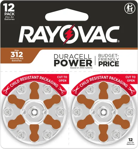Vista 9 de Rayovac Baterías para audífonos tamaño 312, tamaño 312, 12